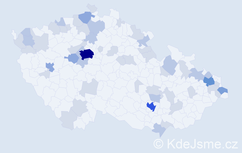 Jméno: 'Alma', počet výskytů 107 v celé ČR