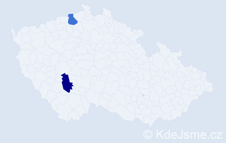 Jméno: 'Thanh Thuan', počet výskytů 2 v celé ČR