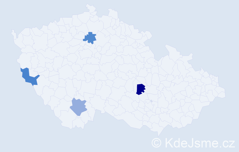 Jméno: 'Domenika', počet výskytů 4 v celé ČR