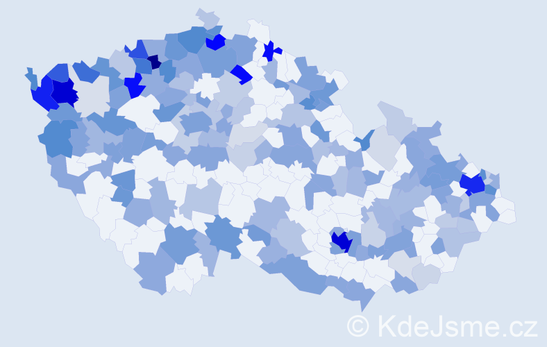 Jméno: 'Jennifer', počet výskytů 453 v celé ČR