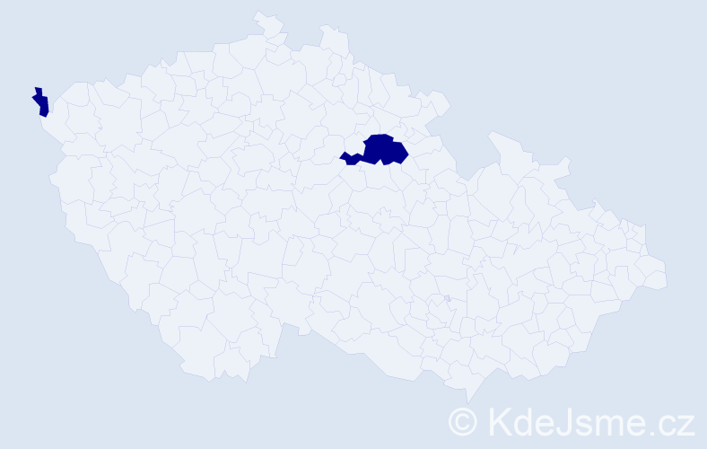 Jméno: 'Alexandr Daniel', počet výskytů 2 v celé ČR