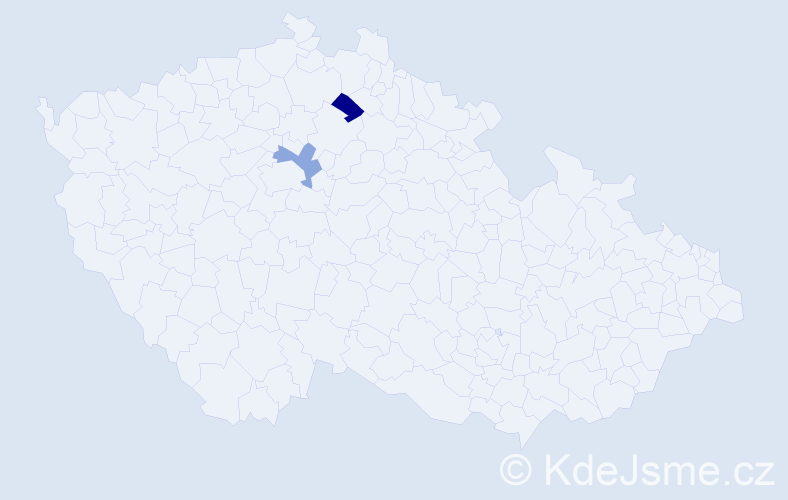 Jméno: 'Daniel Oliver', počet výskytů 2 v celé ČR