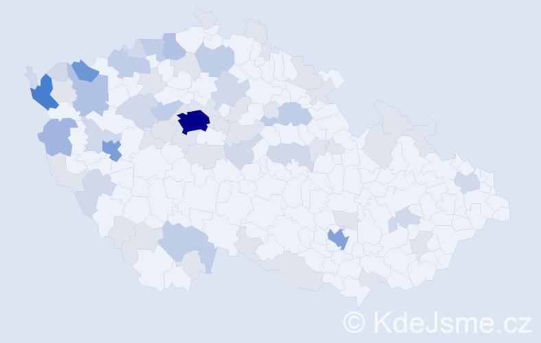 Jméno: 'Nhung', počet výskytů 165 v celé ČR