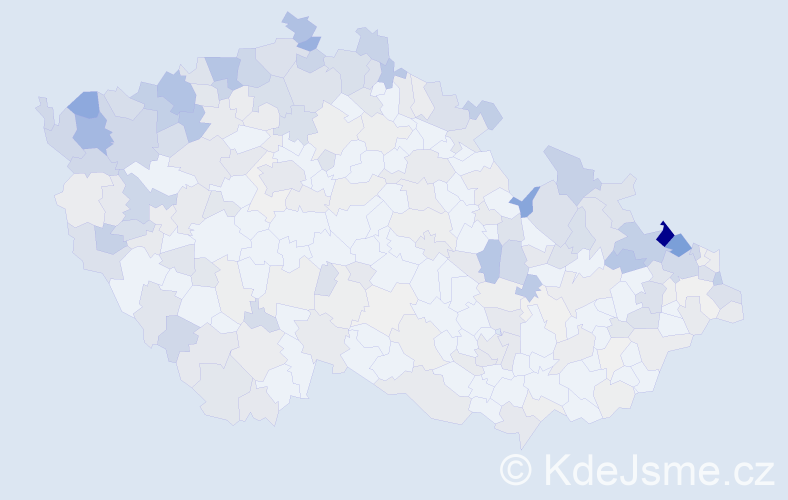 Jméno: 'Herbert', počet výskytů 664 v celé ČR