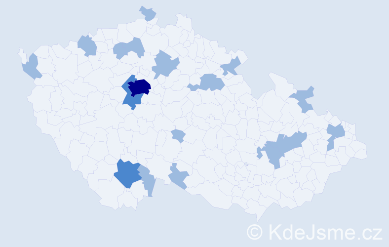 Jméno: 'Thanh', počet výskytů 24 v celé ČR