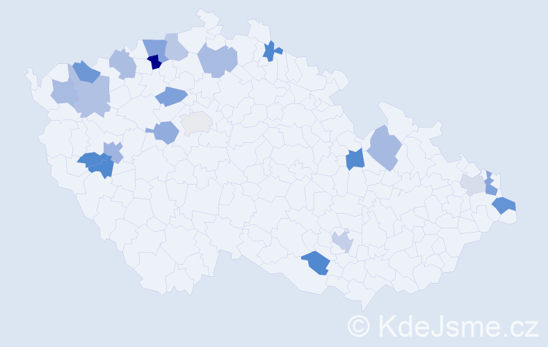 Jméno: 'Lilli', počet výskytů 29 v celé ČR