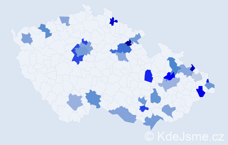 Jméno: 'Nathan', počet výskytů 48 v celé ČR