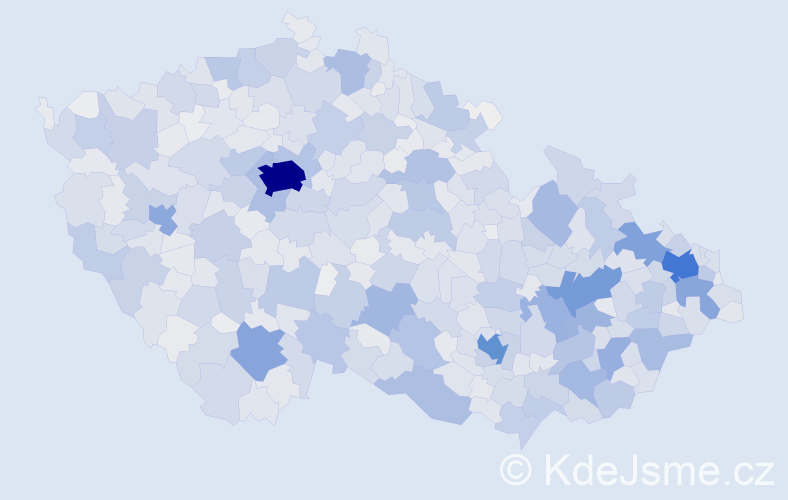 Jméno: 'Vendula', počet výskytů 14596 v celé ČR