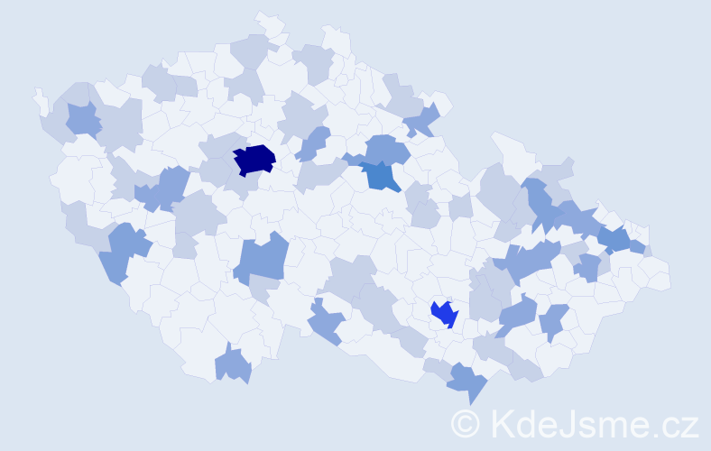 Jméno: 'Lilien', počet výskytů 109 v celé ČR