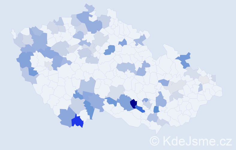 Jméno: 'Slavomila', počet výskytů 109 v celé ČR