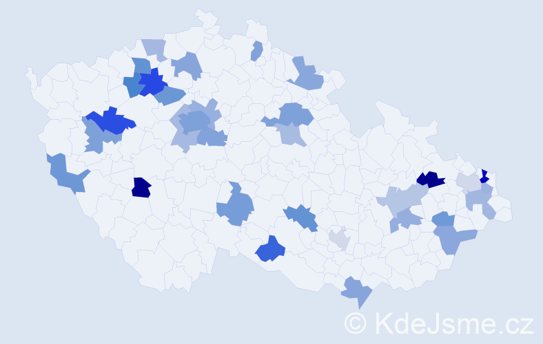 Jméno: 'Arleta', počet výskytů 49 v celé ČR