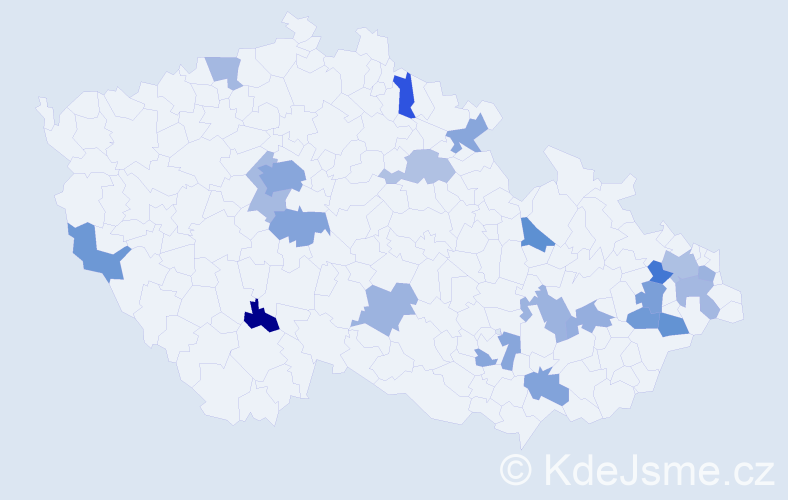 Jméno: 'Niké', počet výskytů 33 v celé ČR