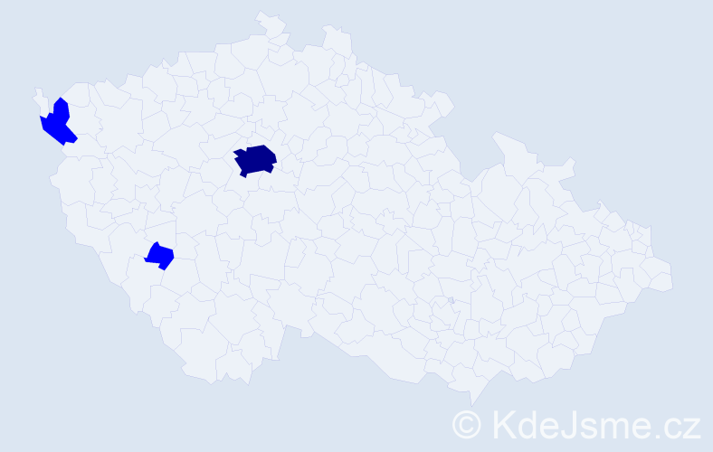 Jméno: &#039;Quang Diep&#039;, počet výskytů 4 v celé ČR