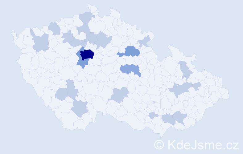 Jméno: 'Kryšpín', počet výskytů 39 v celé ČR