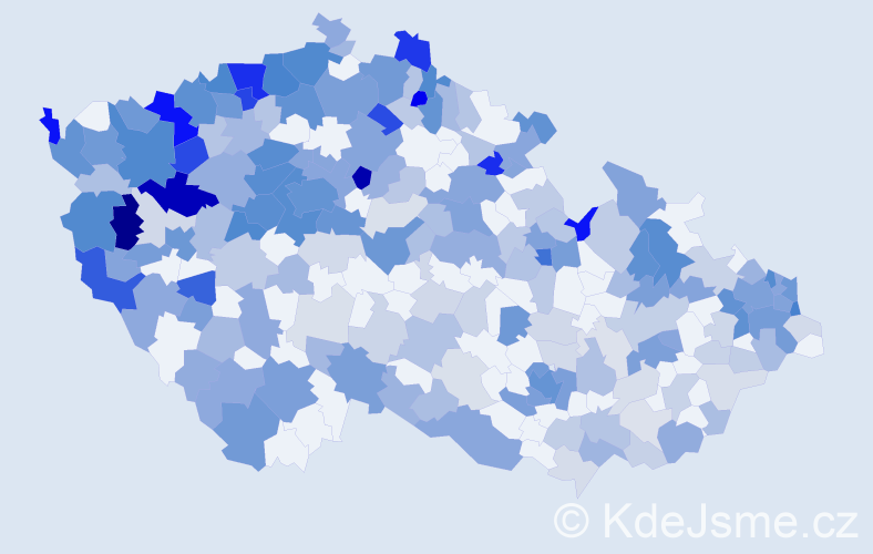 Jméno: 'Bartoloměj', počet výskytů 609 v celé ČR