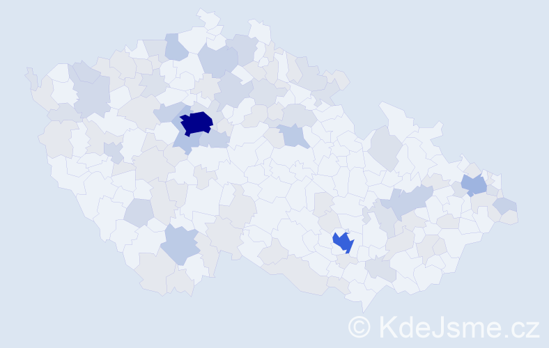 Jméno: 'Patricia', počet výskytů 220 v celé ČR