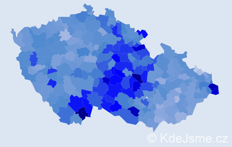 Jméno: 'Bohuslav', počet výskytů 13816 v celé ČR