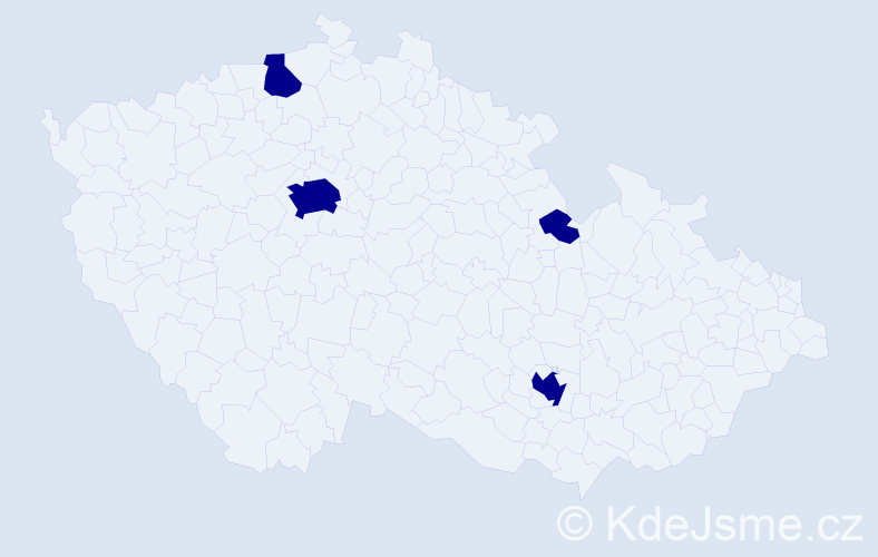 Jméno: 'Duc Thuy', počet výskytů 4 v celé ČR