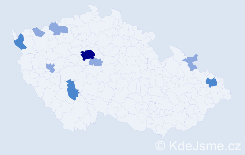 Jméno: 'Hong Nhung', počet výskytů 17 v celé ČR