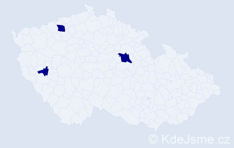 Jméno: 'Tereza Rebeka', počet výskytů 3 v celé ČR