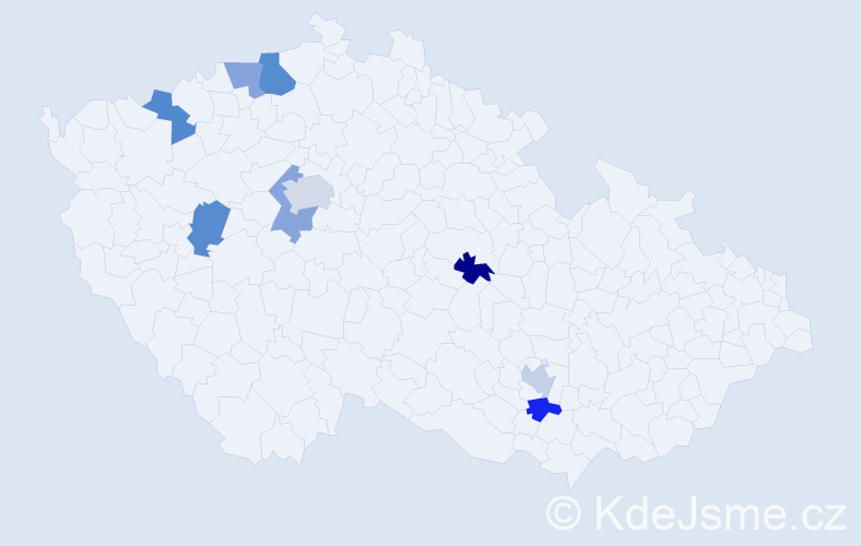 Jméno: 'Martin Jakub', počet výskytů 11 v celé ČR