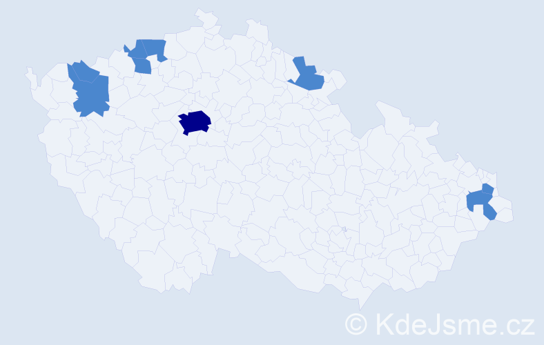 Jméno: 'Ralph', počet výskytů 11 v celé ČR