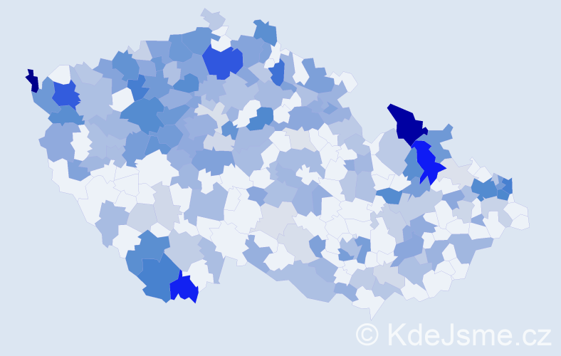 Jméno: 'Etela', počet výskytů 432 v celé ČR