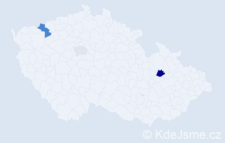 Jméno: 'Kryštof Michal', počet výskytů 3 v celé ČR