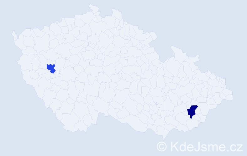 Jméno: 'Michael Alexandr', počet výskytů 2 v celé ČR