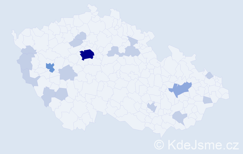 Jméno: 'Inesa', počet výskytů 32 v celé ČR