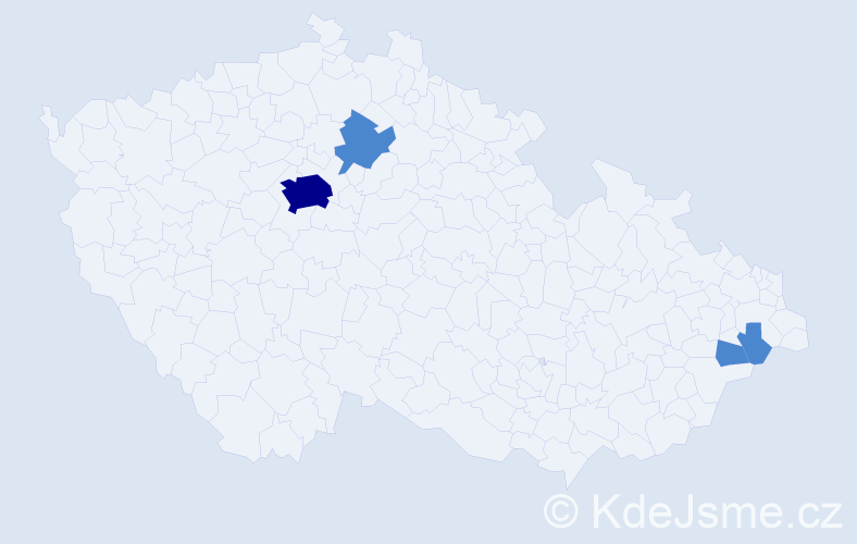 Jméno: 'Ríša', počet výskytů 6 v celé ČR