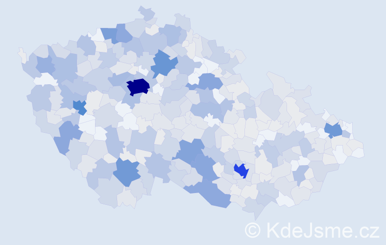 Jméno: 'Mirka', počet výskytů 988 v celé ČR