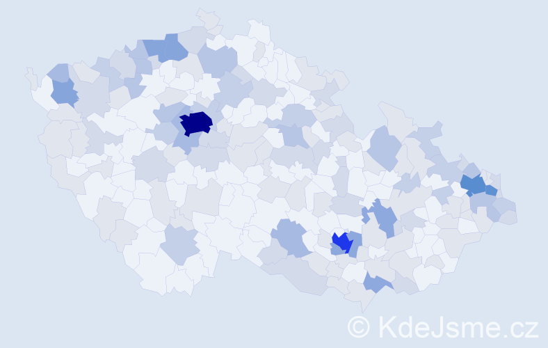 Jméno: 'Claudie', počet výskytů 321 v celé ČR