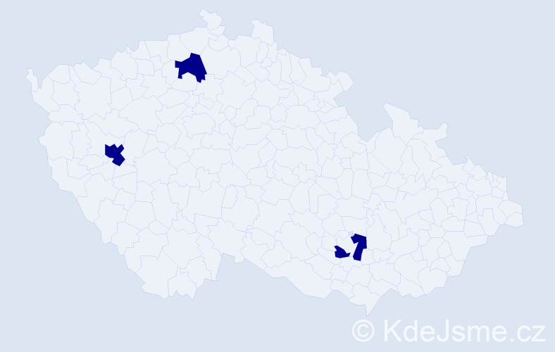 Jméno: 'Shahzad', počet výskytů 3 v celé ČR