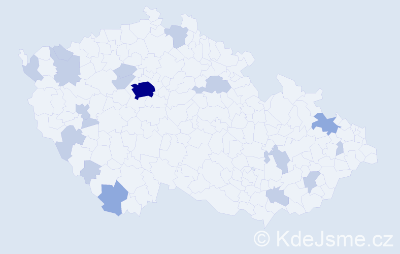 Jméno: 'Adalbert', počet výskytů 30 v celé ČR