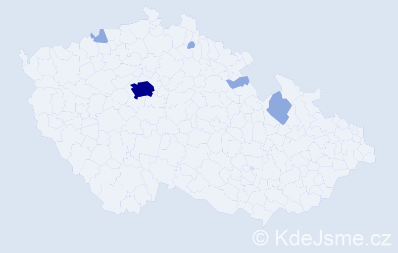 Jméno: 'Soraya', počet výskytů 9 v celé ČR