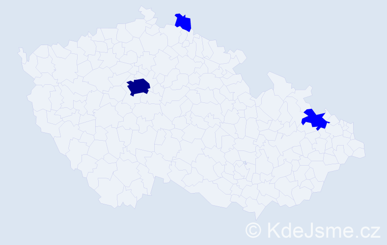 Jméno: 'Le Xuan', počet výskytů 4 v celé ČR