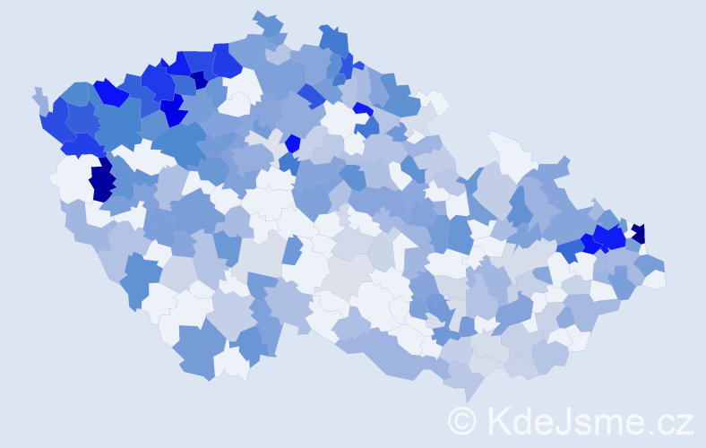 Jméno: 'Gizela', počet výskytů 633 v celé ČR