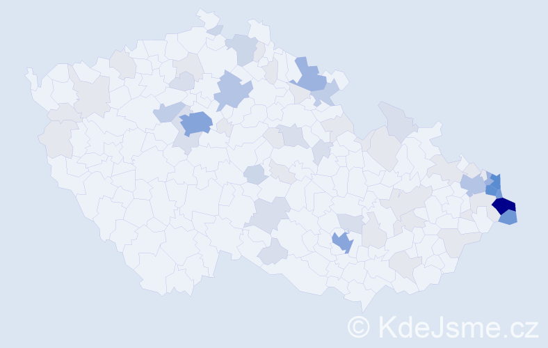 Jméno: 'Henryk', počet výskytů 203 v celé ČR