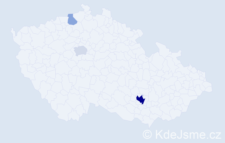 Jméno: 'Uri', počet výskytů 14 v celé ČR