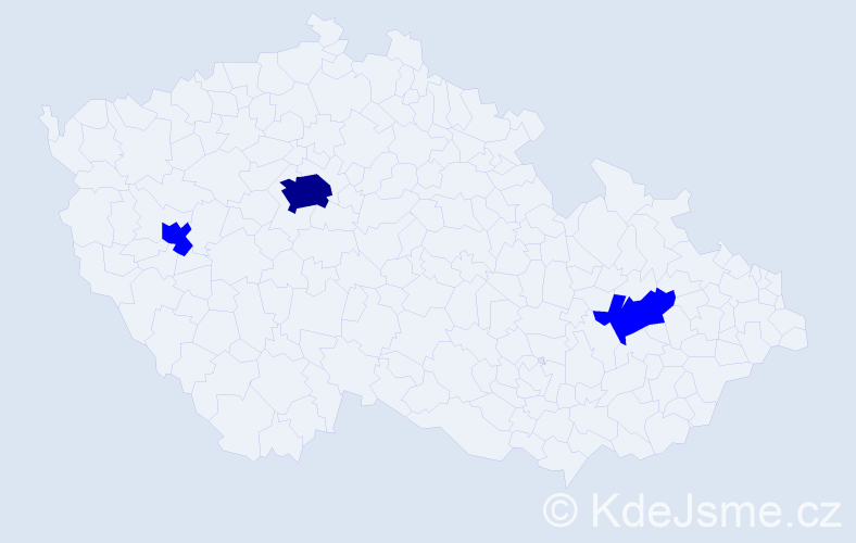 Jméno: 'Kamala', počet výskytů 4 v celé ČR
