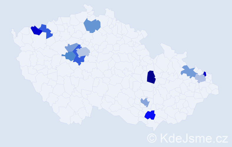 Jméno: 'Elise', počet výskytů 17 v celé ČR
