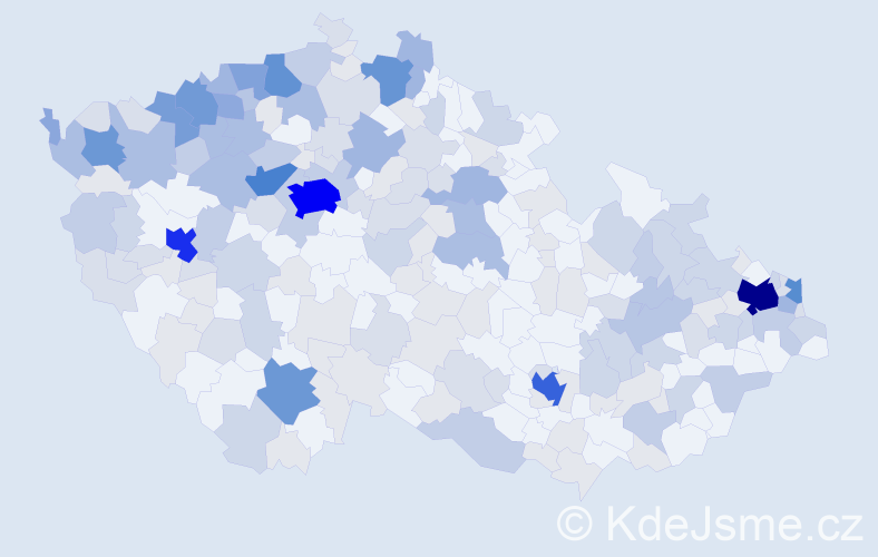Jméno: 'Koloman', počet výskytů 599 v celé ČR