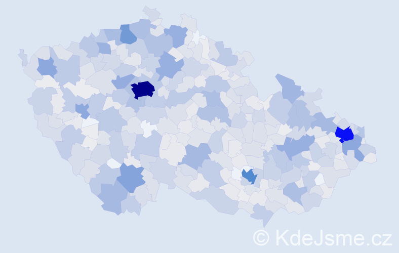 Jméno: 'Šarlota', počet výskytů 1694 v celé ČR
