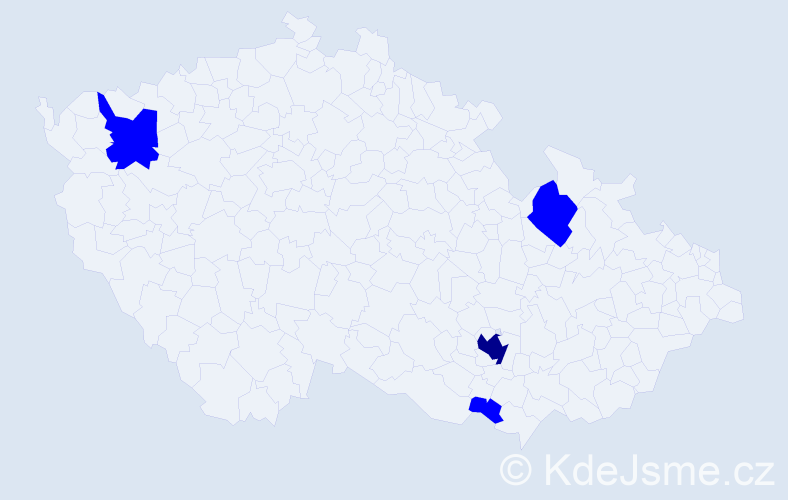 Jméno: 'Traute', počet výskytů 5 v celé ČR