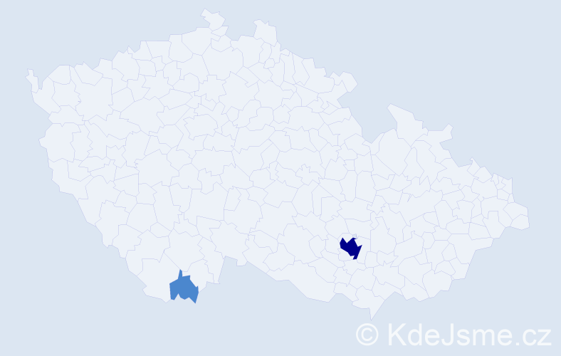 Jméno: 'Tsend Ayush', počet výskytů 4 v celé ČR