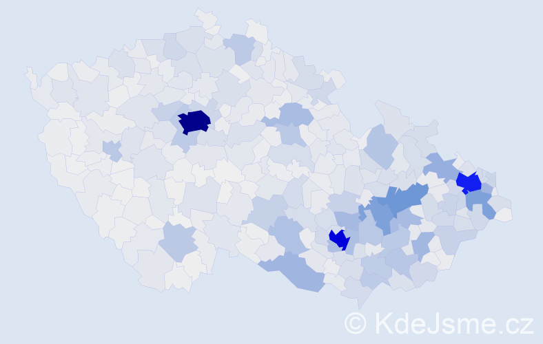 Jméno: 'Ivo', počet výskytů 16587 v celé ČR