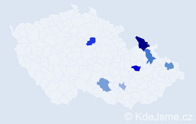 Jméno: 'Elisavet', počet výskytů 12 v celé ČR