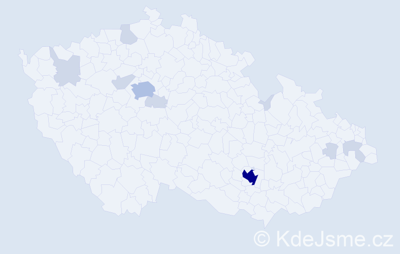 Jméno: 'Noa', počet výskytů 24 v celé ČR