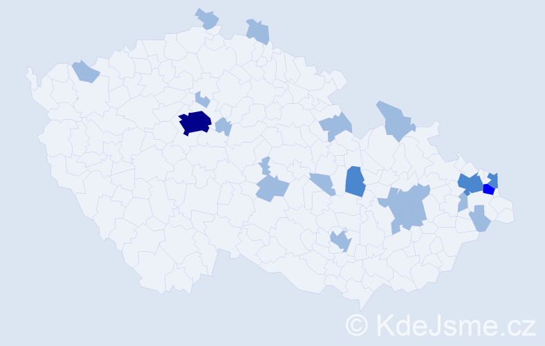 Jméno: 'Elza', počet výskytů 28 v celé ČR